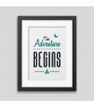 The adventure begins Framed poster